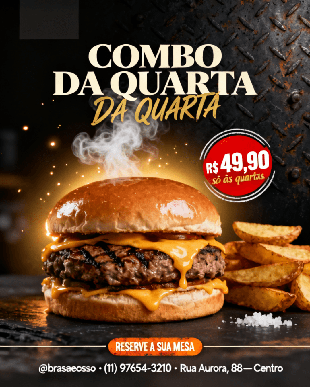 Hamburgueria · combo de quarta