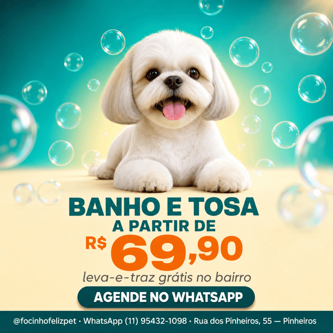 Pet shop · banho e tosa
